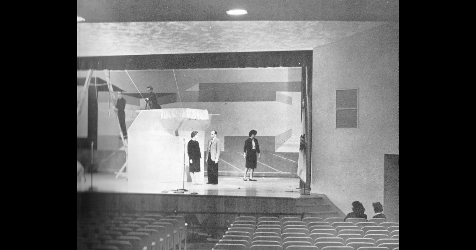 The MHS auditorium in 1962