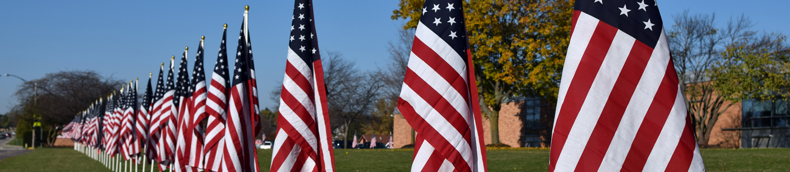 American Flag Display at MHS