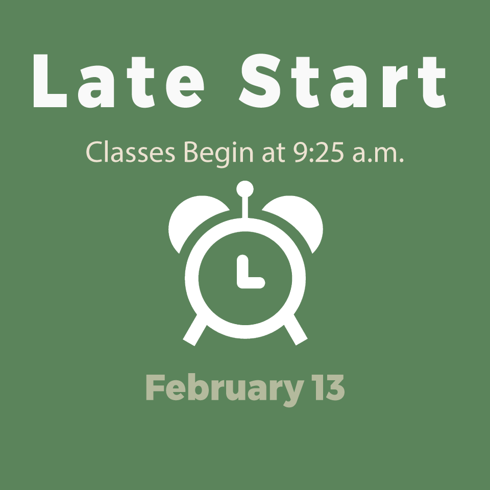 Late Start Days 2/13/20 Graphic