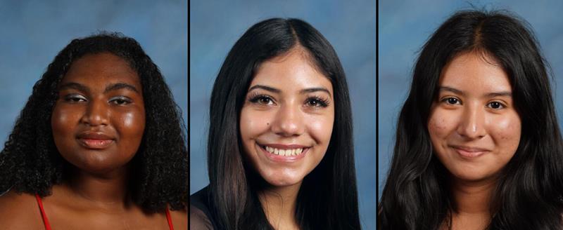 portraits of three MHS seniors