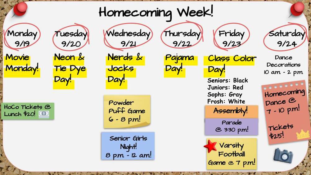 Week Event Information Athletics News Mundelein High