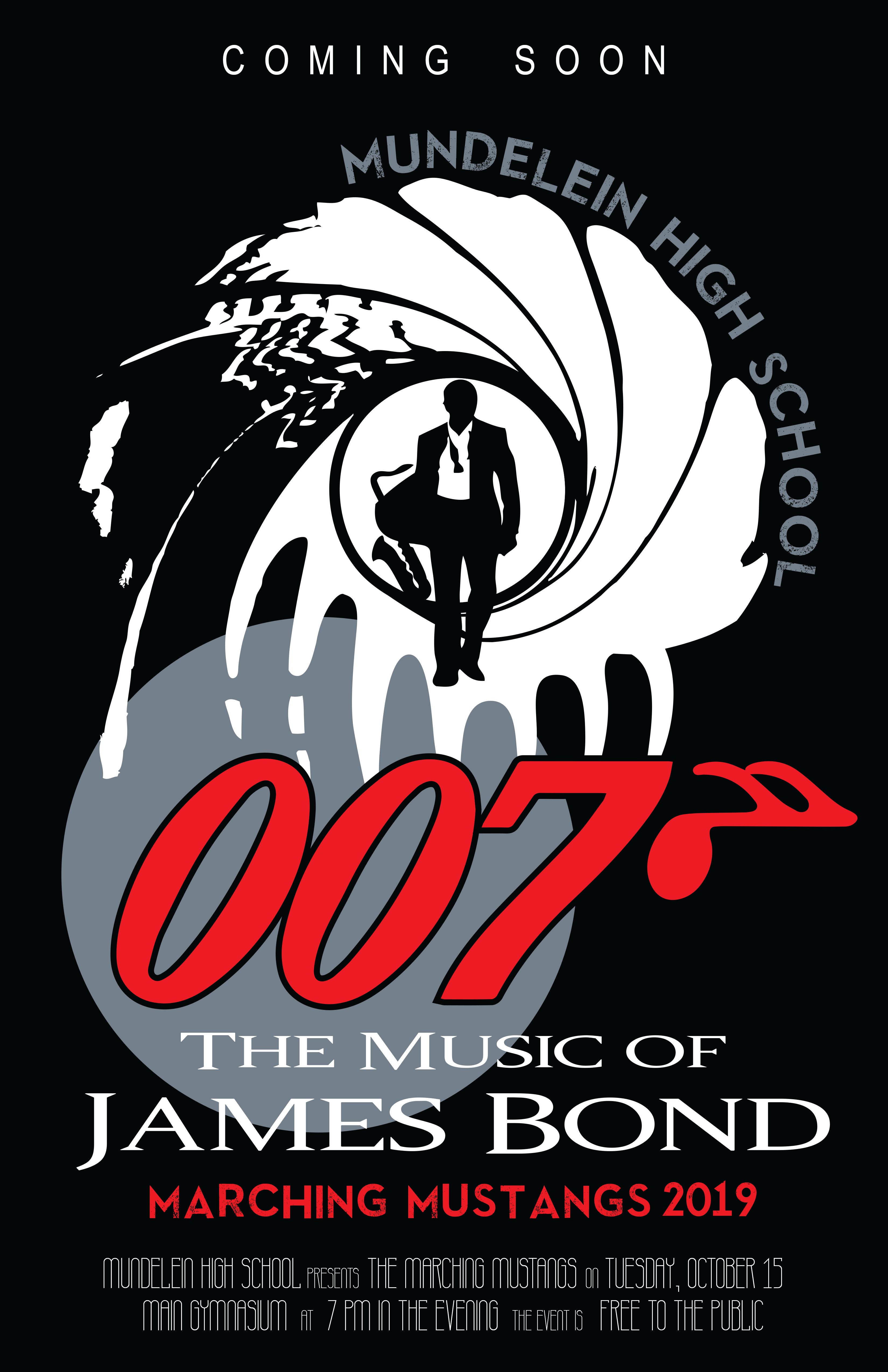 Poster advertising the 007 Theme for the concert