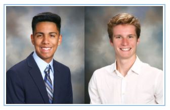 Head shots of the two scholarship recipients