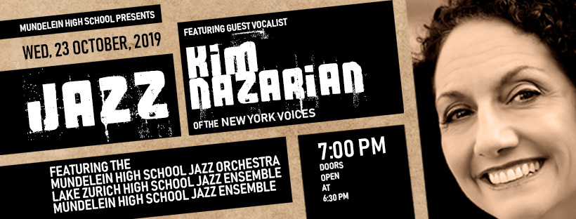 Poster with face of the jazz singer and concert info