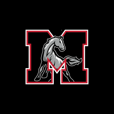 Official logo with horse inside of an "M"