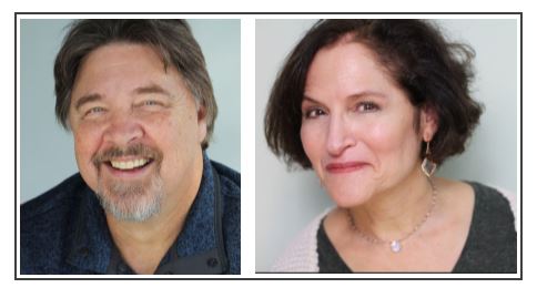 Headshot photos of the two actors