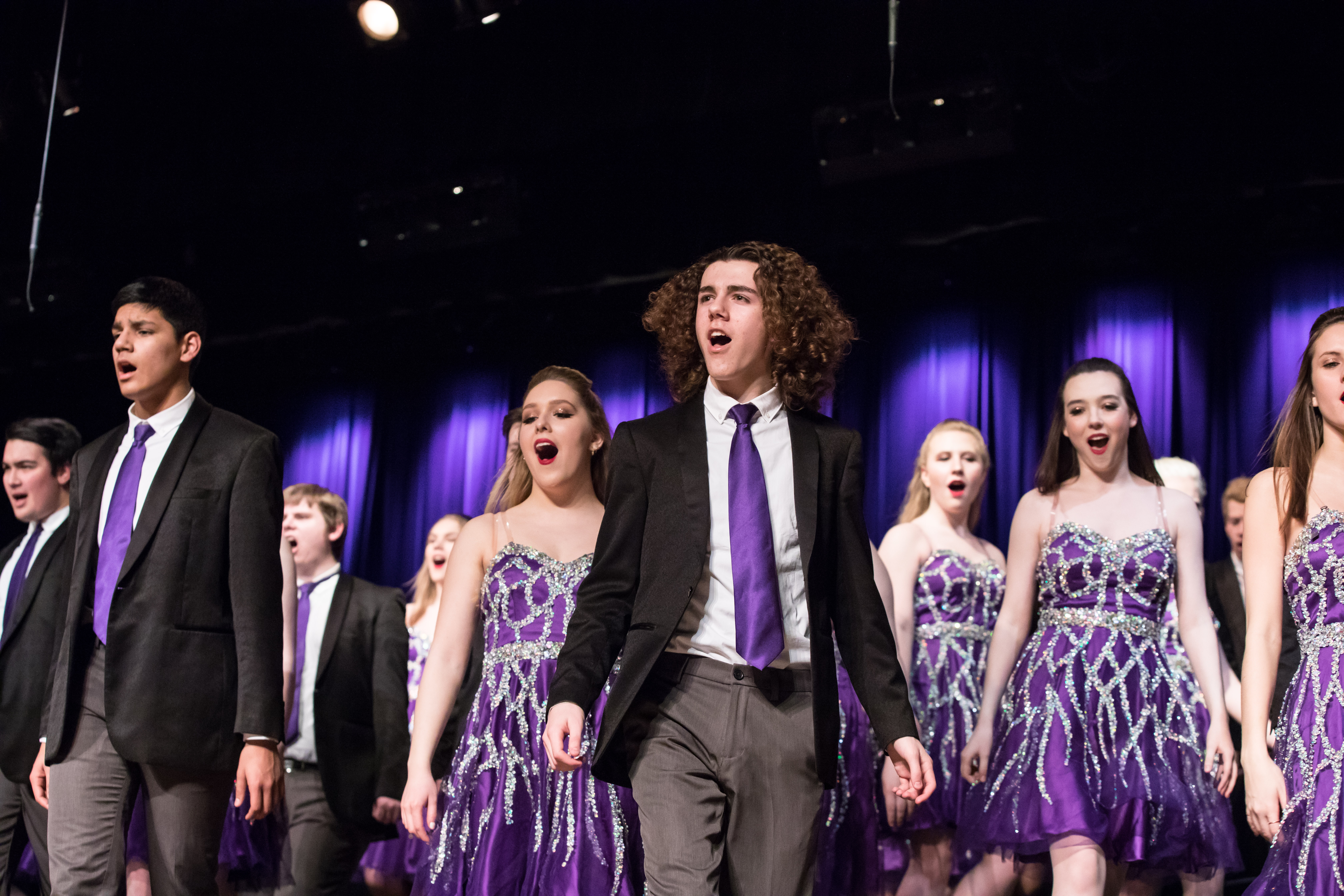 Sound, the mixed show choir, performing in concert