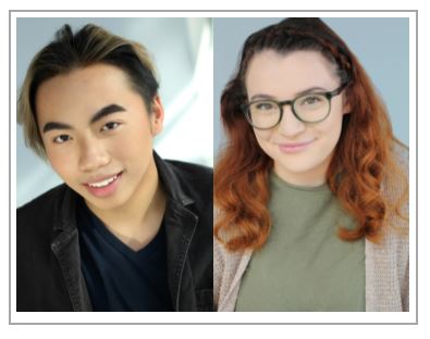 Formal head shots of the two honored students