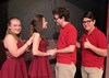 Students rehearsing for Figments