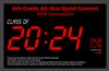 Photo of a clock with 2024 showing (year the 8th graders will graduate from high school)