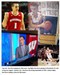 Collage of action shots of Ben at basketball games