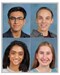 "Mug shots" of each of the four students