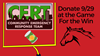 CERT Food Drive Donations Accepted 9/29 at the Football Game