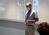 Chris Wetteland lectures to chemistry students