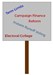 Poster with phrases like "Term Limits," "Electoral College," "Campaign Finance Reform," etc.