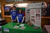 Students stationed at one of the information booths
