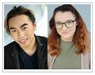 Formal head shots of the two honored students