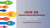 Parent University 2/18/20 Graphic