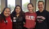 Photo of four girls who are members of the organization