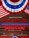 Poster in red, white, blue advertising the event