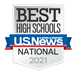 2021 Badge with BEST SCHOOLS label