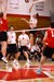 Action shot from a boys volleyball game