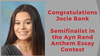 Congrats Josie Banks Semifinialist