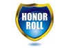 Honor Roll printed inside a blue and gold shield