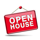 An Open House sign