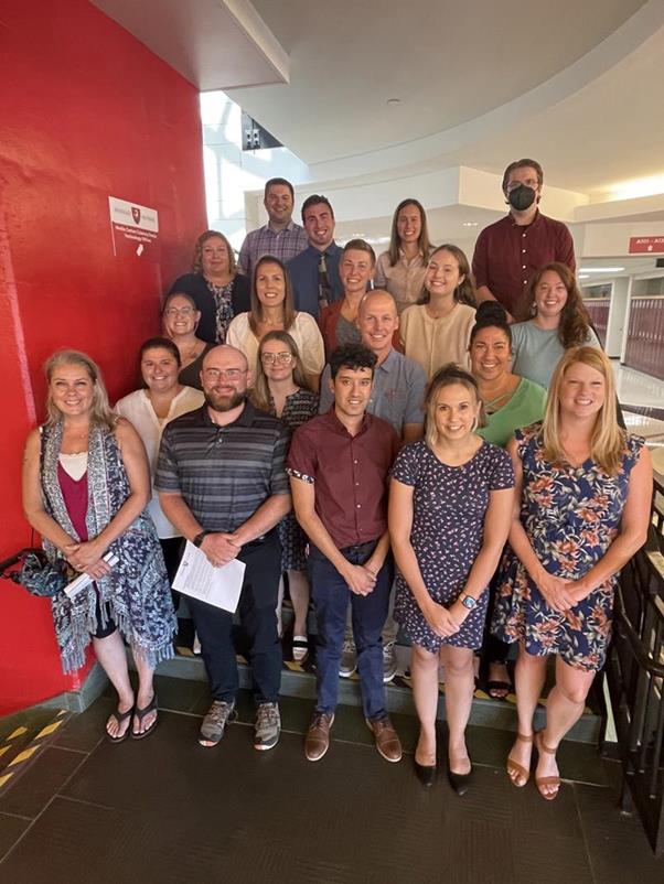 Group picture of the 19 new staff members