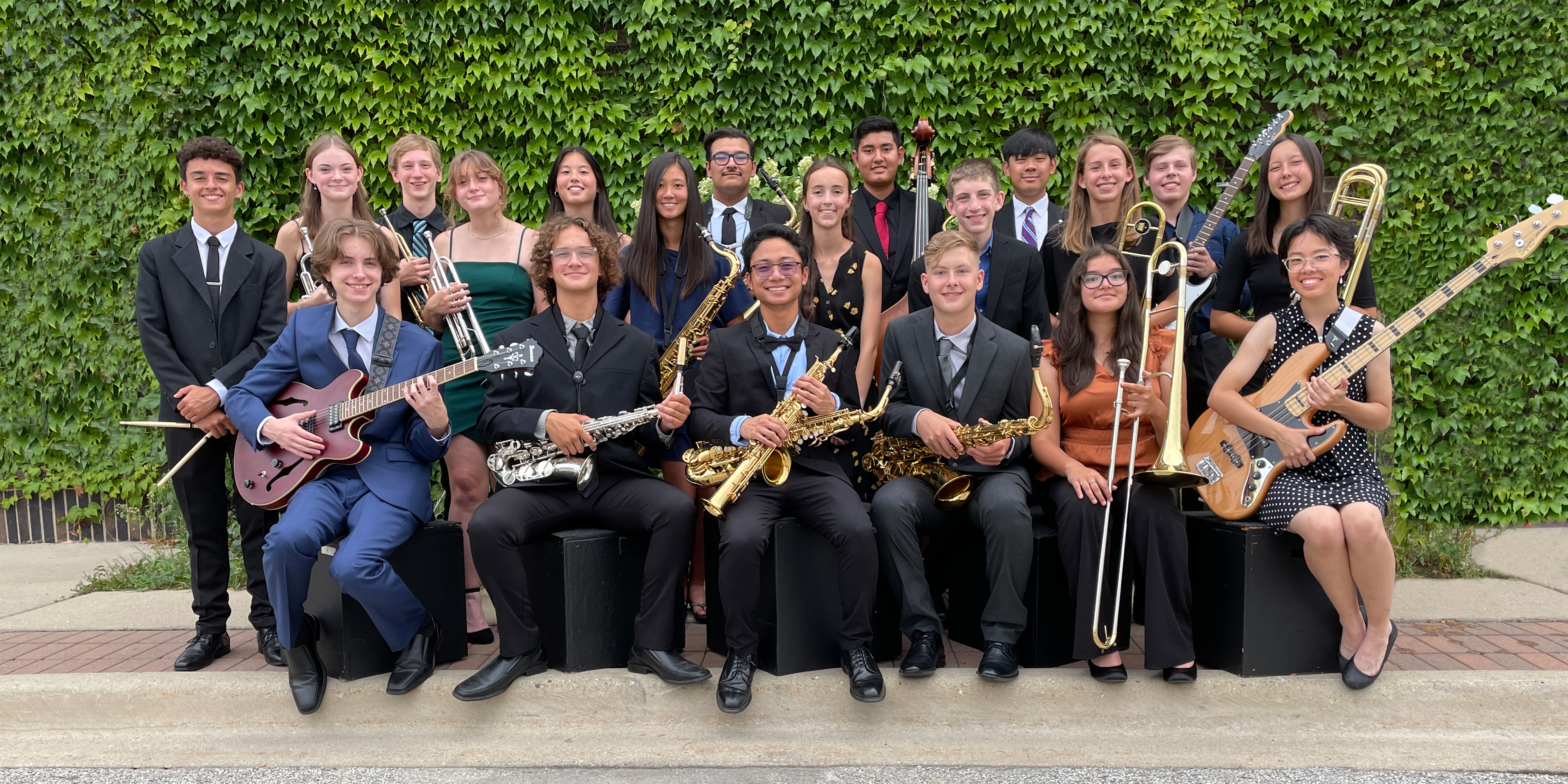 A group picture of the MHS Jazz Ensemble