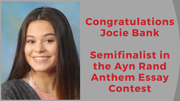Congrats Josie Banks Semifinialist