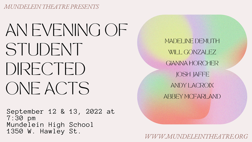 A flyer promoting the theatre event