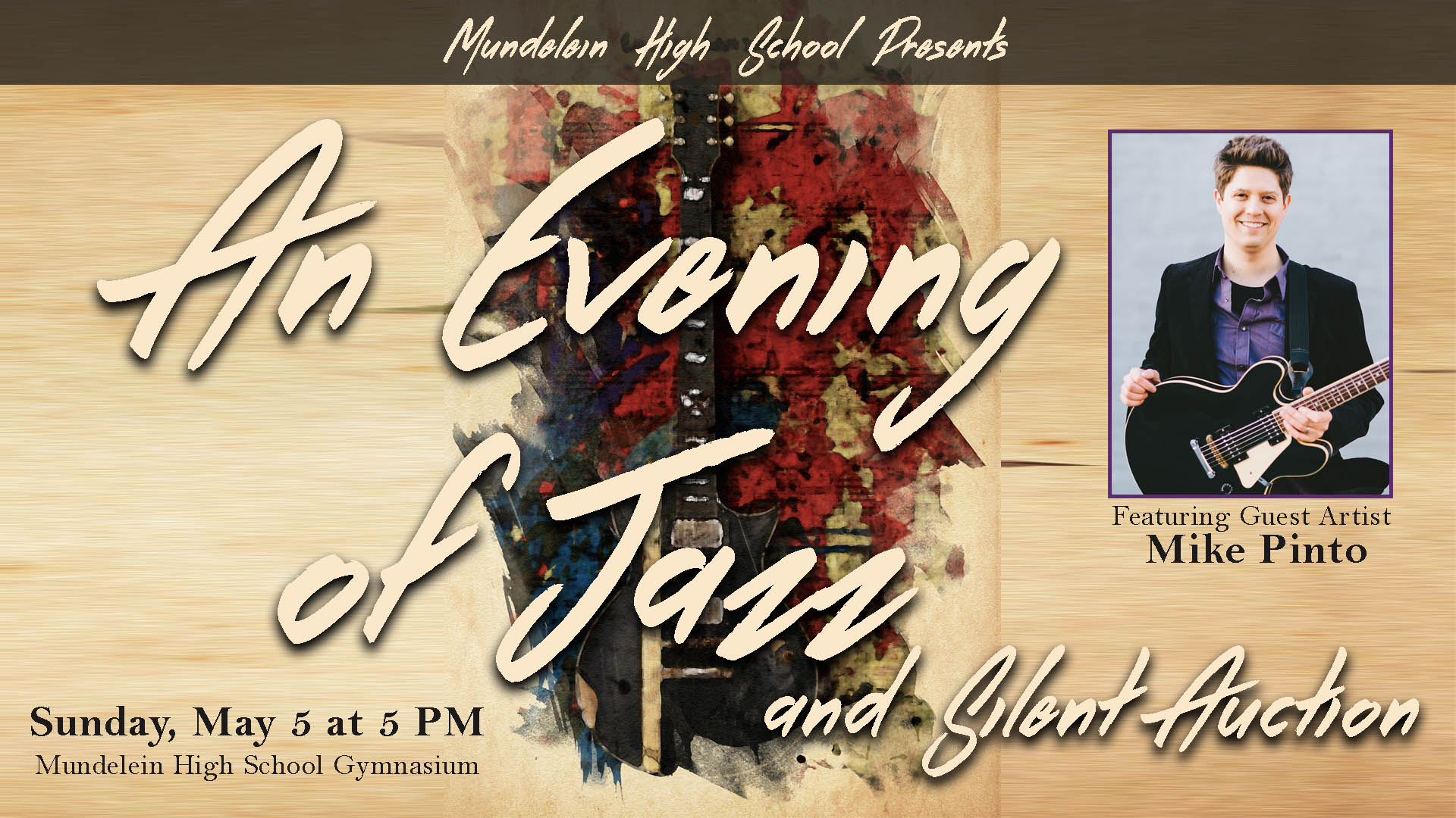 Poster advertising the Jazz Concert