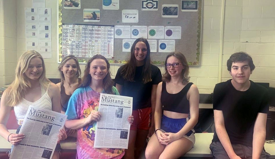 Group picture of the MHS newspaper staff