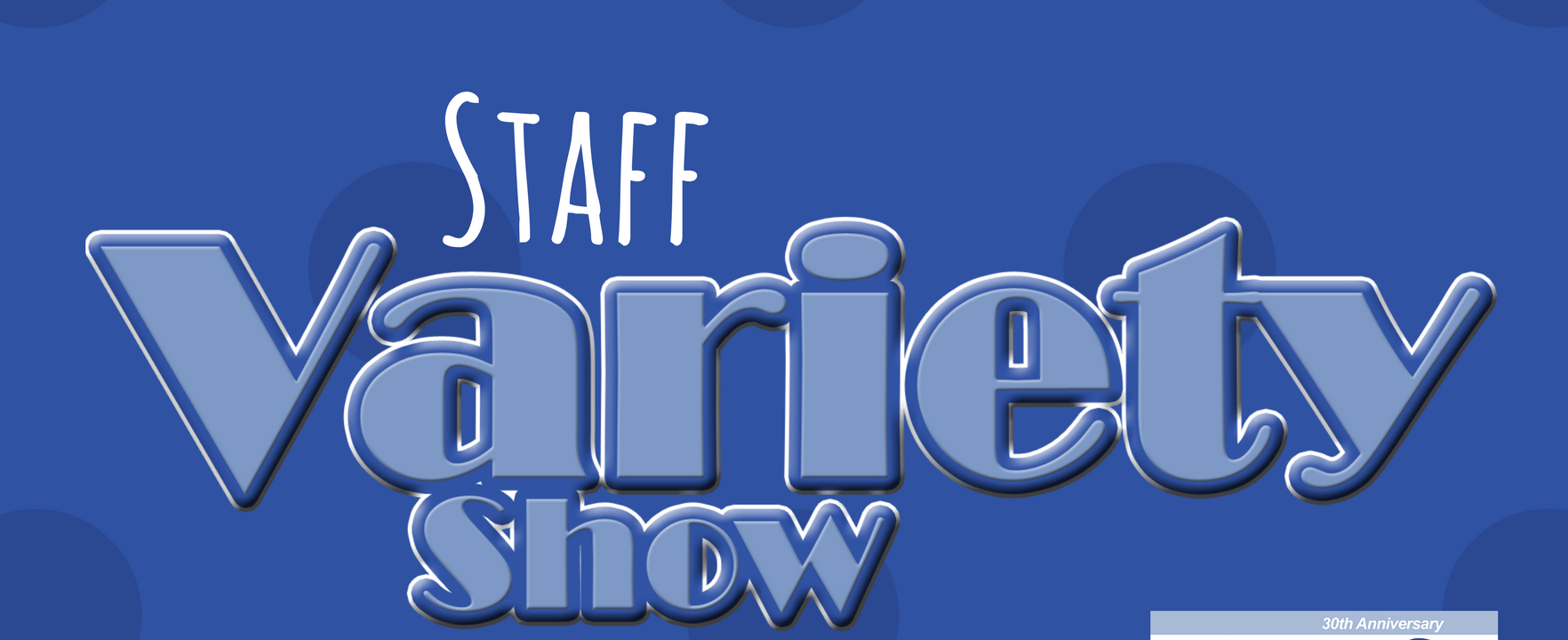 Poster advertising the staff variety show