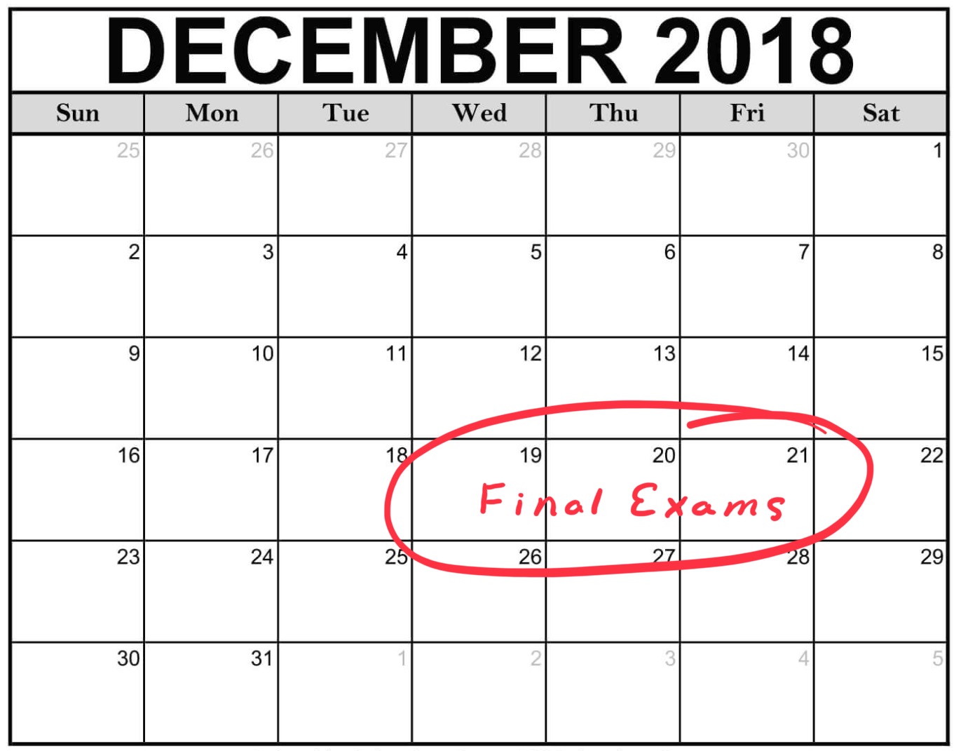 ExamsSchedule