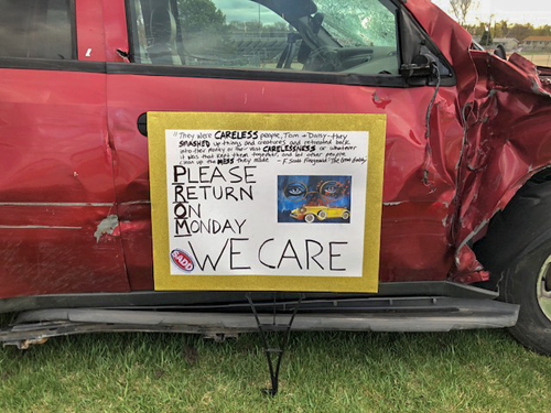 sadd prom vehicle display