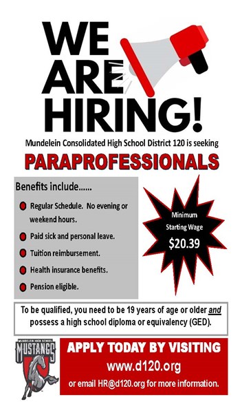 Employment Vacancies  Mundelein High School