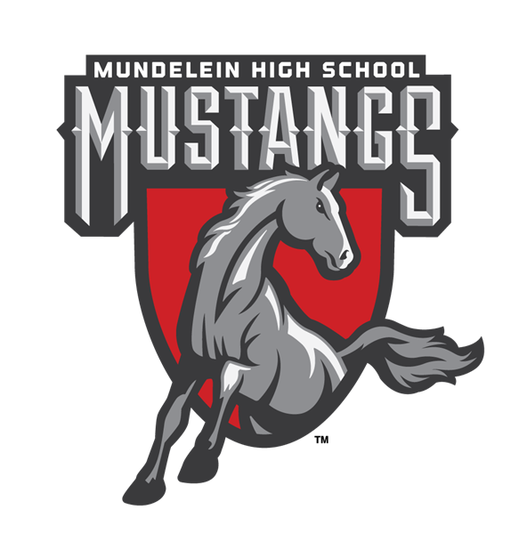 Mundelein High School Mustang Crest Logo