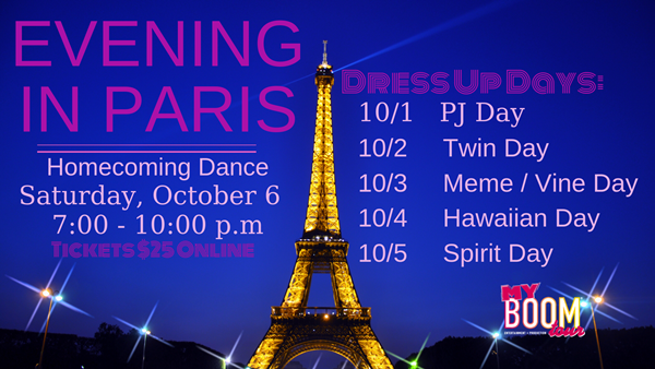Homecoming Dance and dress up day information