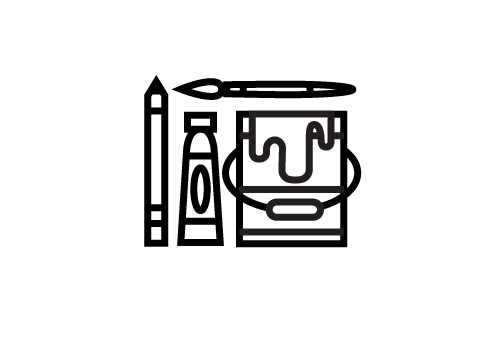 Visual Arts Paint Brush Icon